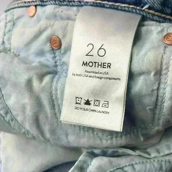 Mother Superior Trekker Ankle Straight Leg Jeans in Win Some, Lose Some Size 26 - Picture 11 of 13